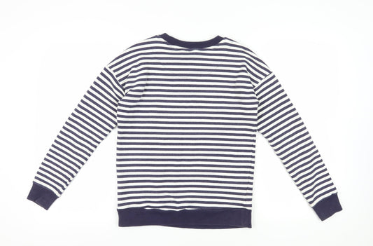 Next Women's Multicoloured Striped Pullover Sweatshirt Size 6