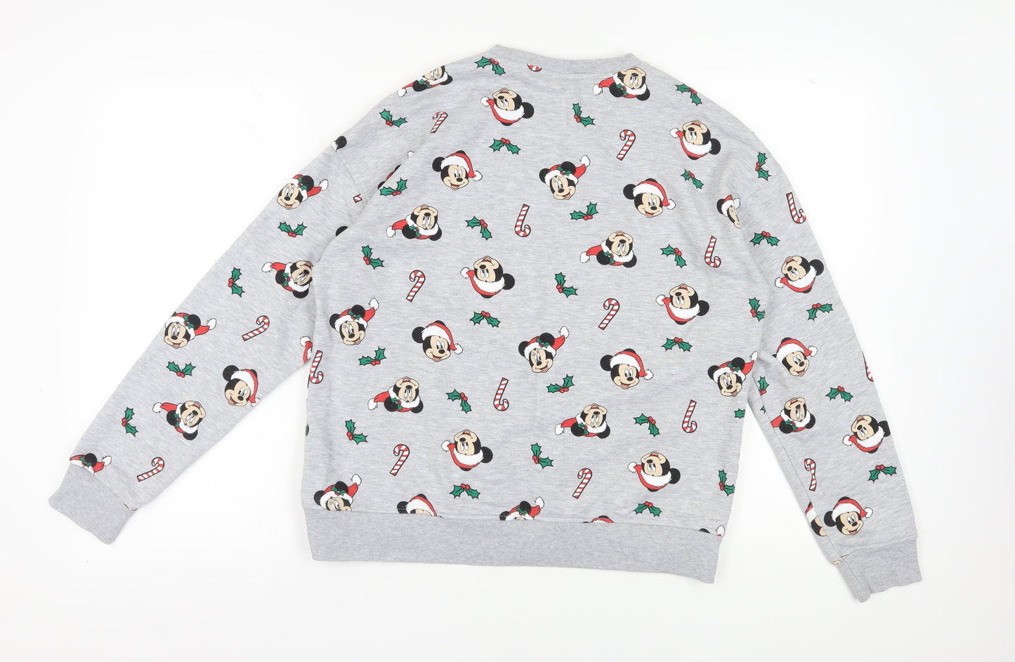 Disney Unisex Adults Grey Christmas Sweatshirt Size 10/12