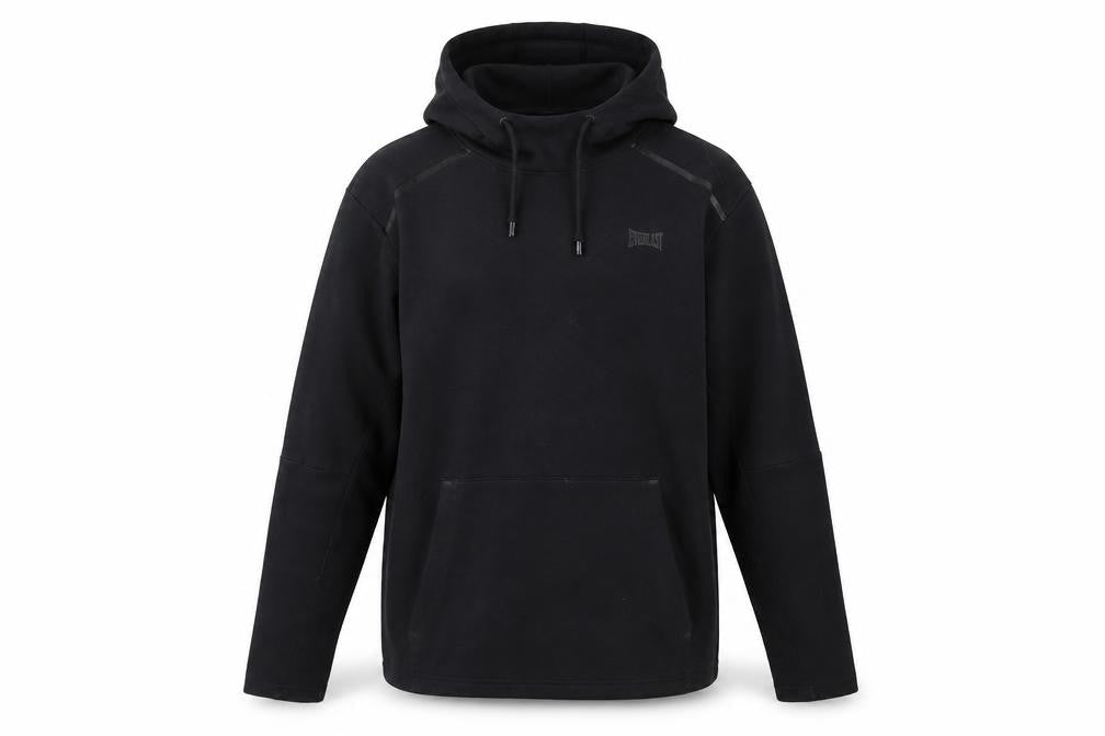 Mens UK L Regular Everlast Black Pullover Hoodie