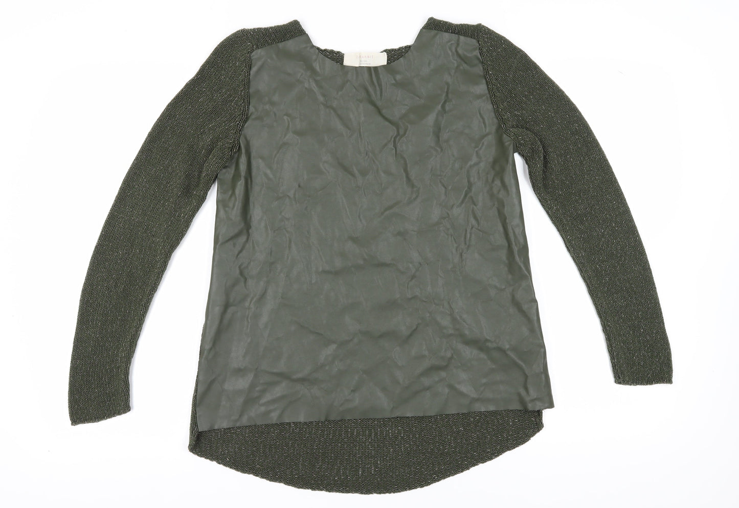 Zara Women's Green Pullover Jumper, Size L