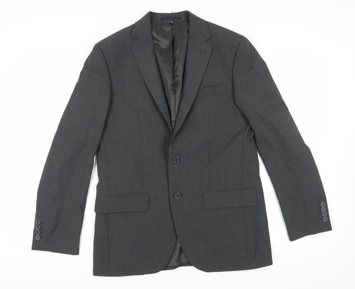 Marks and Spencer Men's Grey Suit Jacket 38R