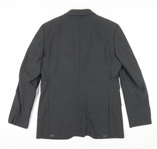 Marks and Spencer Men's Grey Suit Jacket 38R