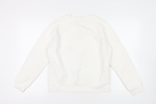 Marks and Spencer Women’s White Pullover Sweatshirt Size 10