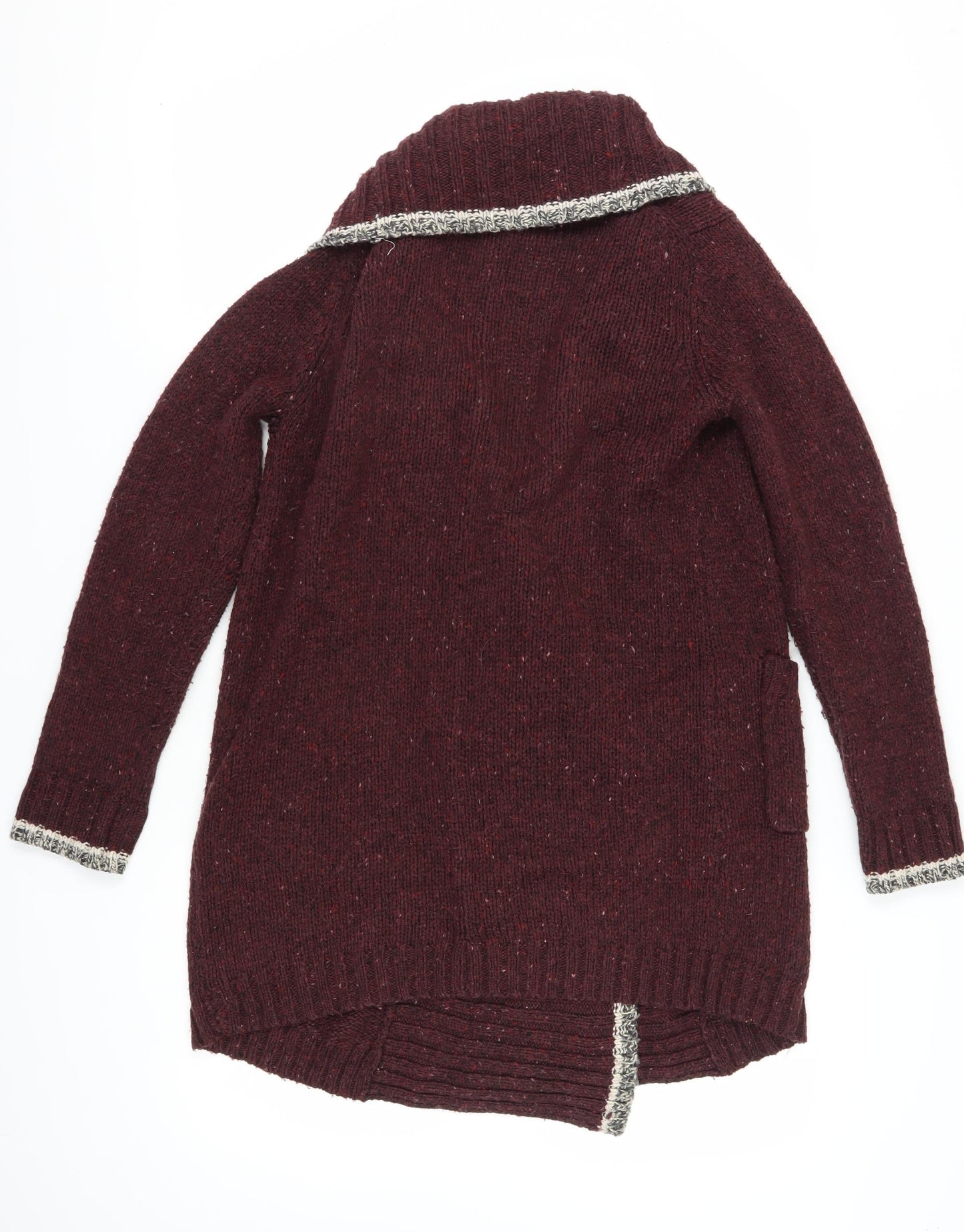 Roots Women's Red Shawl Cardigan Size S