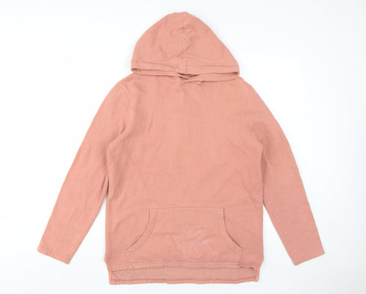 Topman Men's Pink Hoodie XS, Pullover, Hooded, Cotton Blend