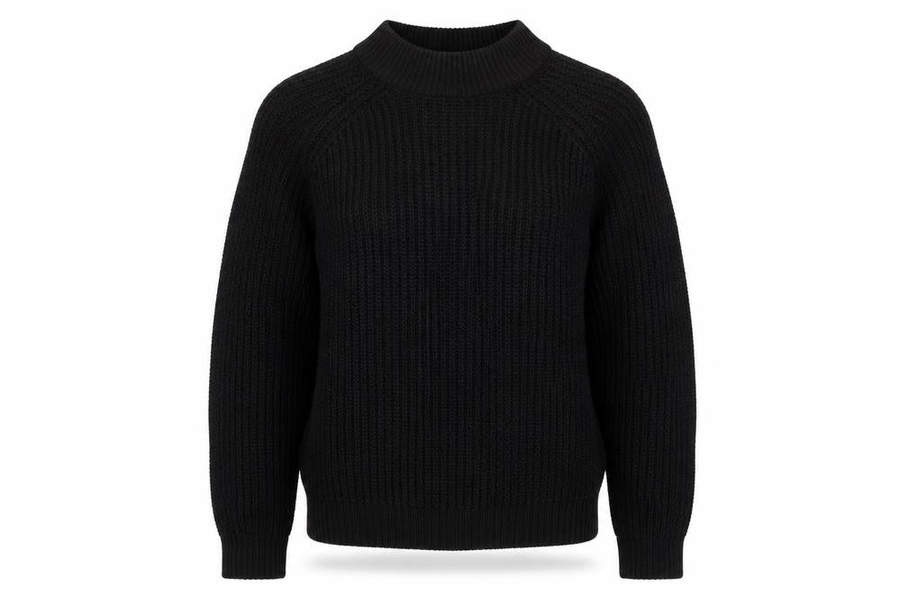 Vero Moda Women's Black XS Chunky Knit High Neck Jumper