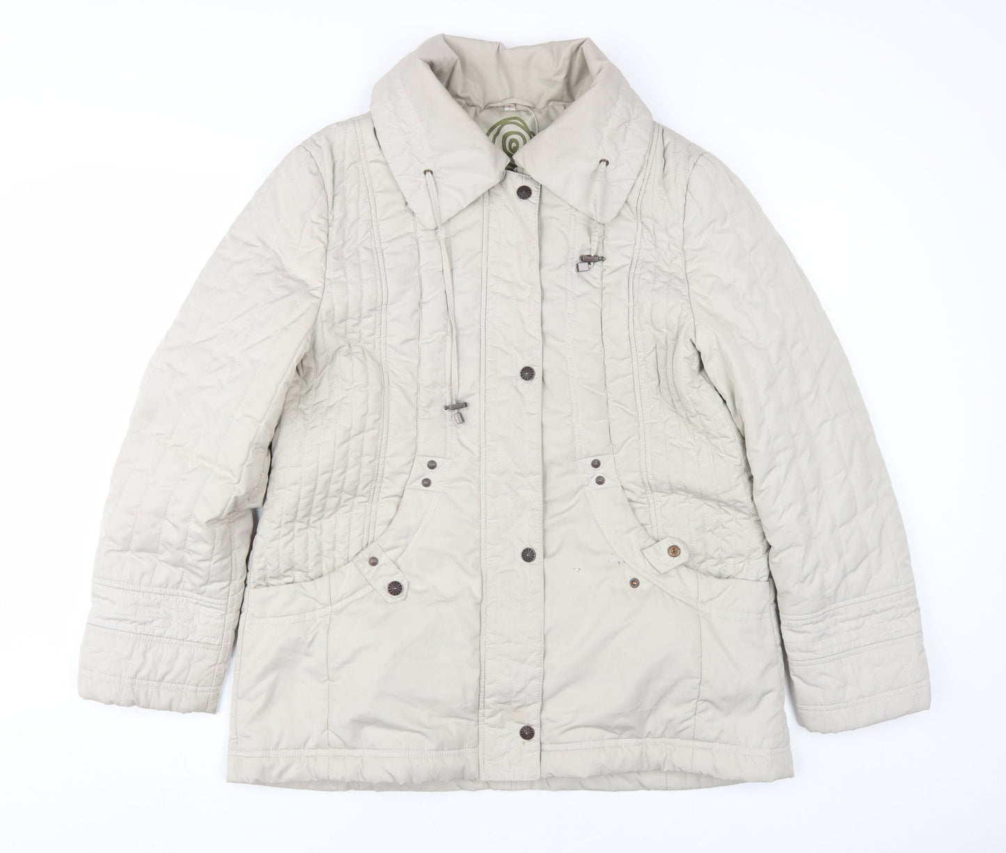 Anna Rose Women's Beige Quilted Medium Jacket