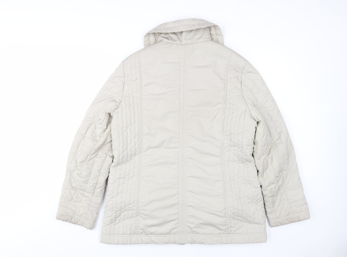 Anna Rose Women's Beige Quilted Medium Jacket