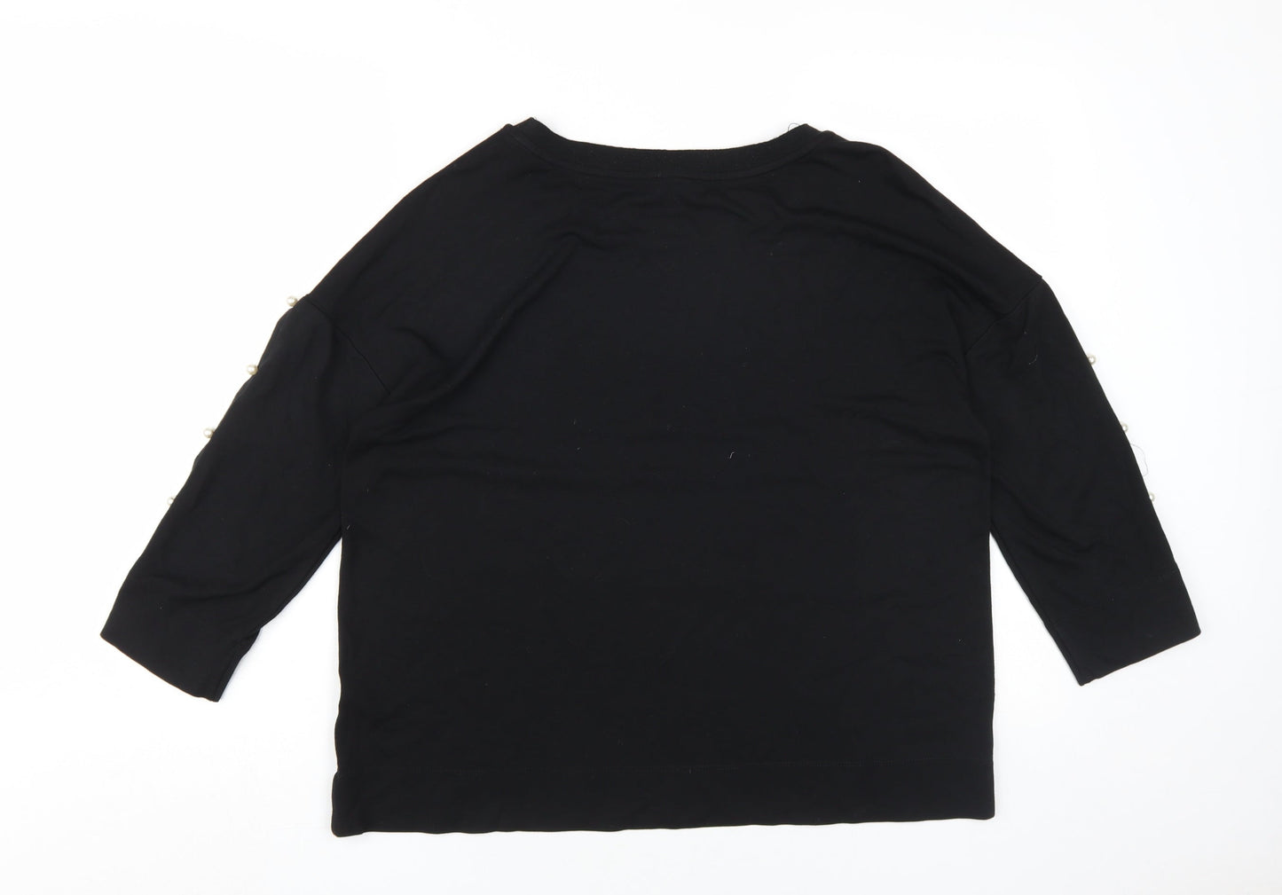 Rose+Olive Women's Black Basic T-Shirt Size L
