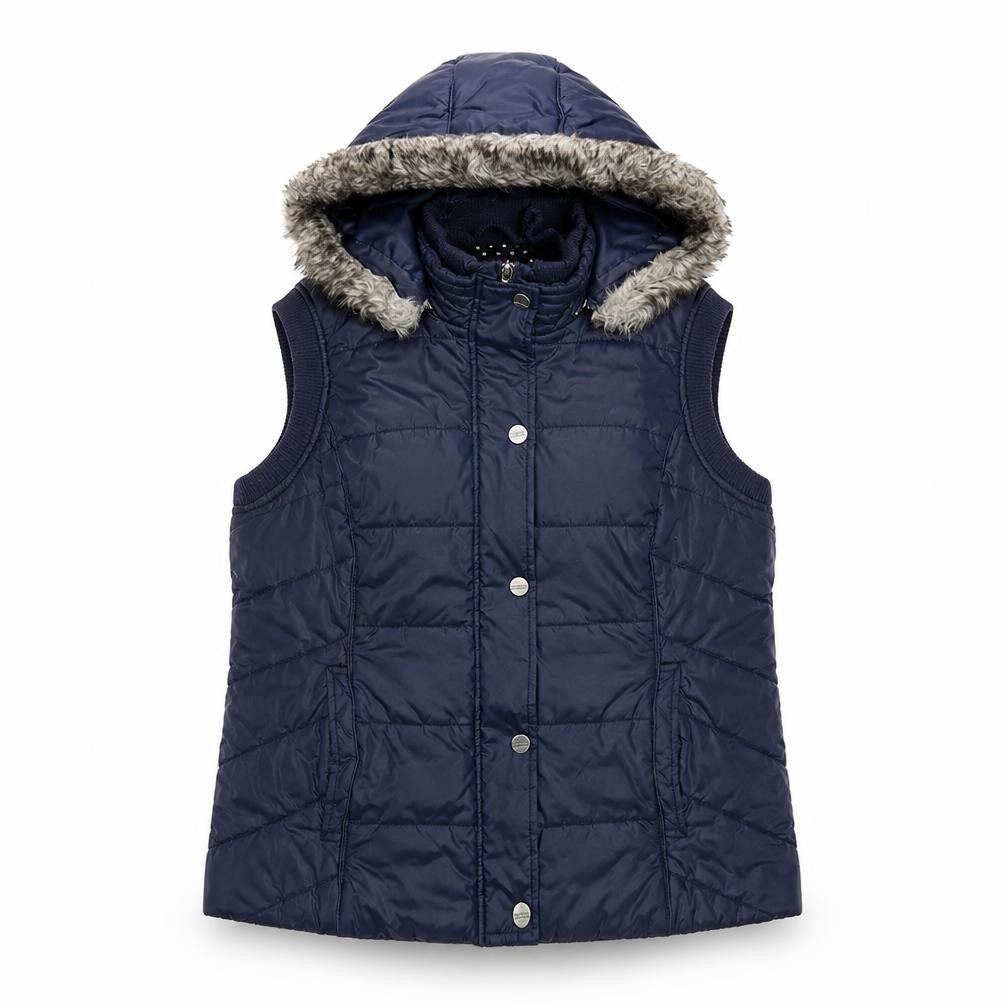 Marks and Spencer Women's Blue Puffer Waistcoat L