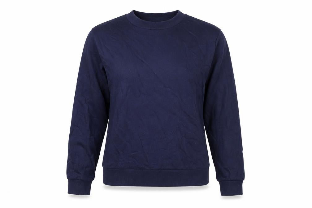 Front view of ASOS DESIGN Women's Blue Pullover Sweatshirt, size 8
