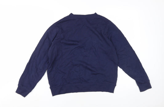 ASOS DESIGN Women's Blue Pullover Sweatshirt, Size 8