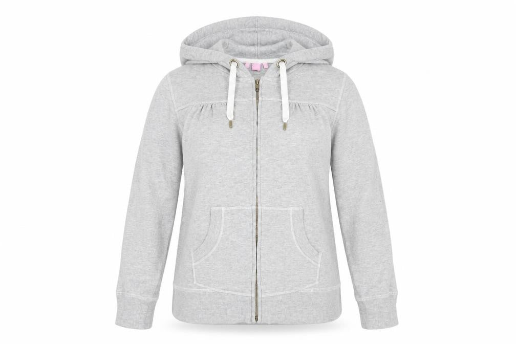 New Look Women's Grey Full Zip Hoodie, Size 12, Casual Wear