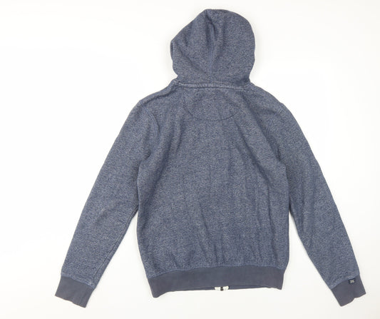 Next Men's Blue Full Zip Hoodie - Size S, Casual Style