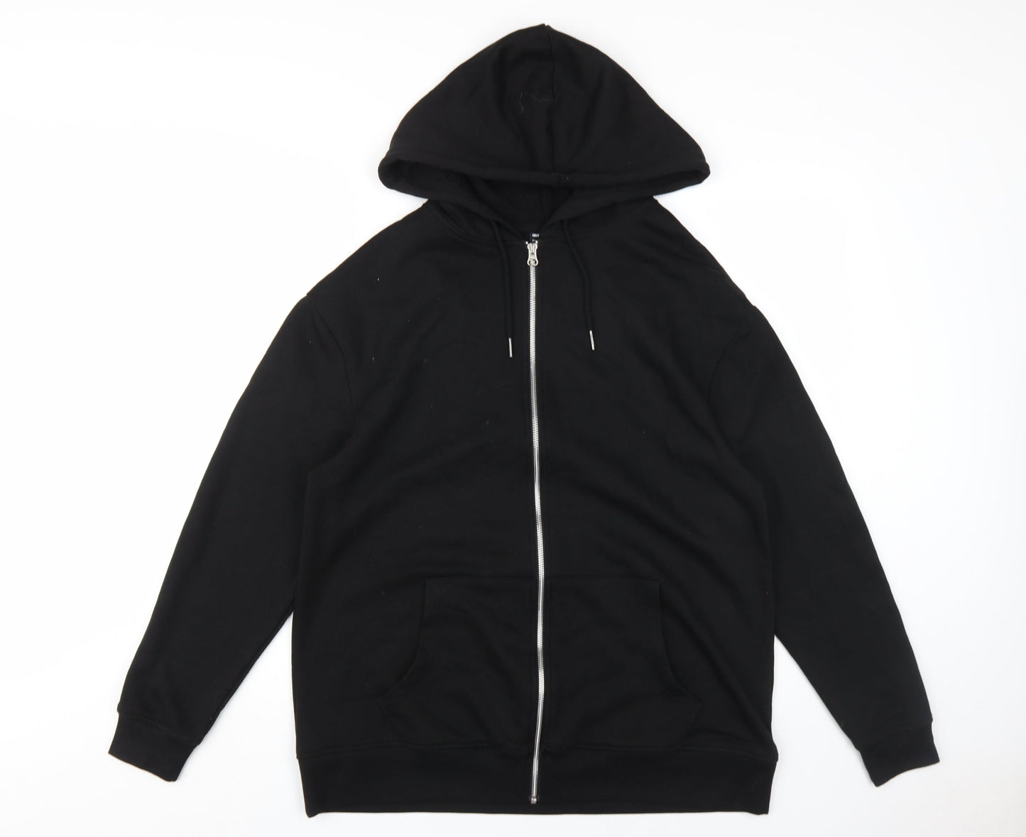 ASOS DESIGN Women's Black Full Zip Hoodie Size 8