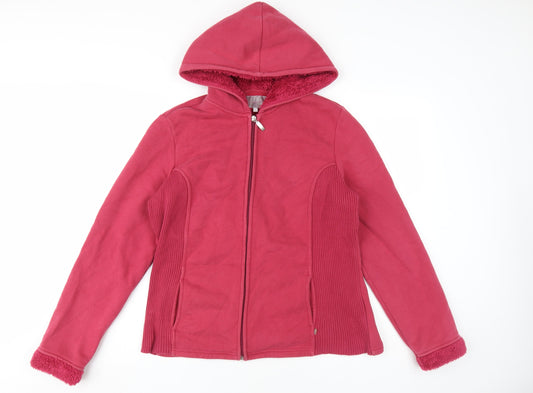 Marks and Spencer Women's Red Hooded Jacket L