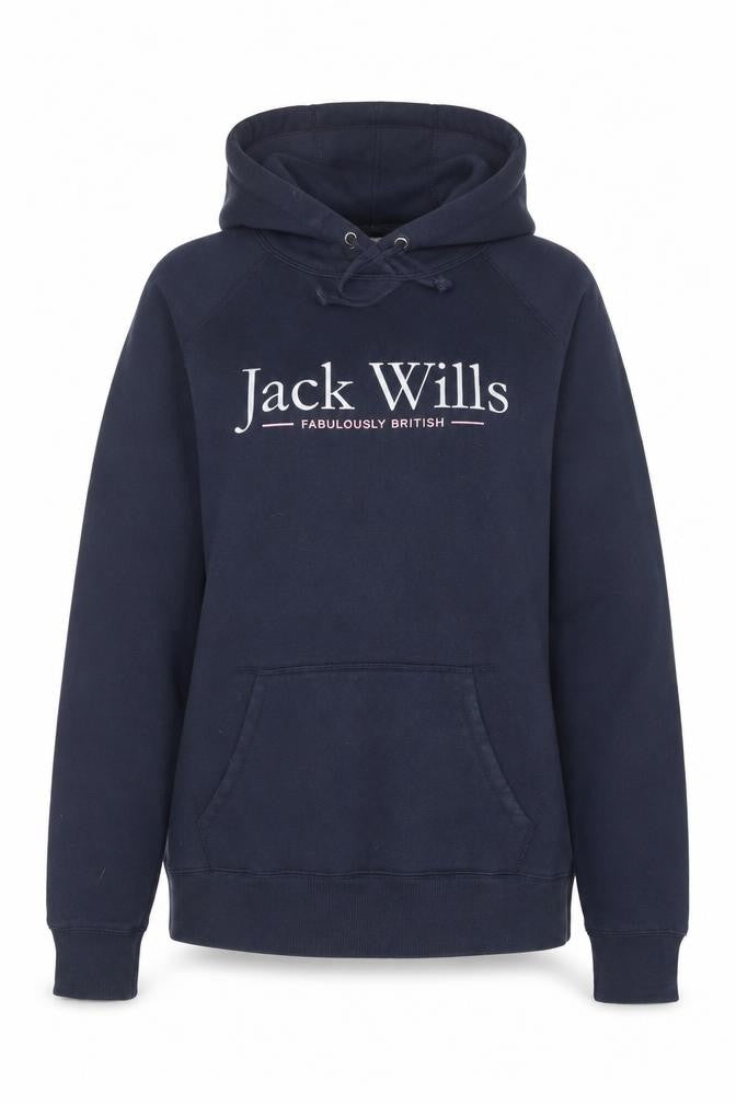 Womens UK 8 Regular Jack Wills Blue Pullover Hoodie