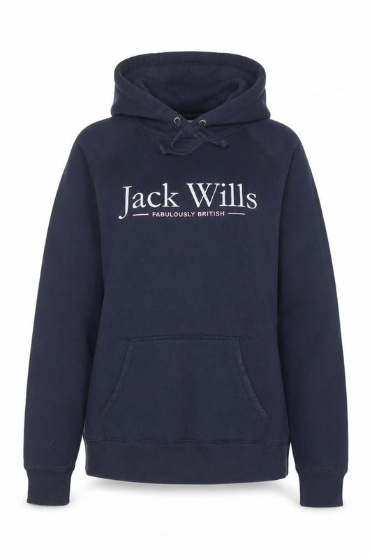 Womens UK 8 Regular Jack Wills Blue Pullover Hoodie