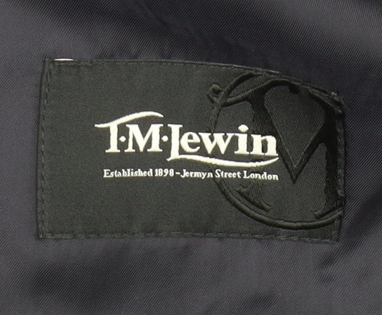 T.M. Lewin Men's Blue Suit Jacket, Size 36S, Two-Button