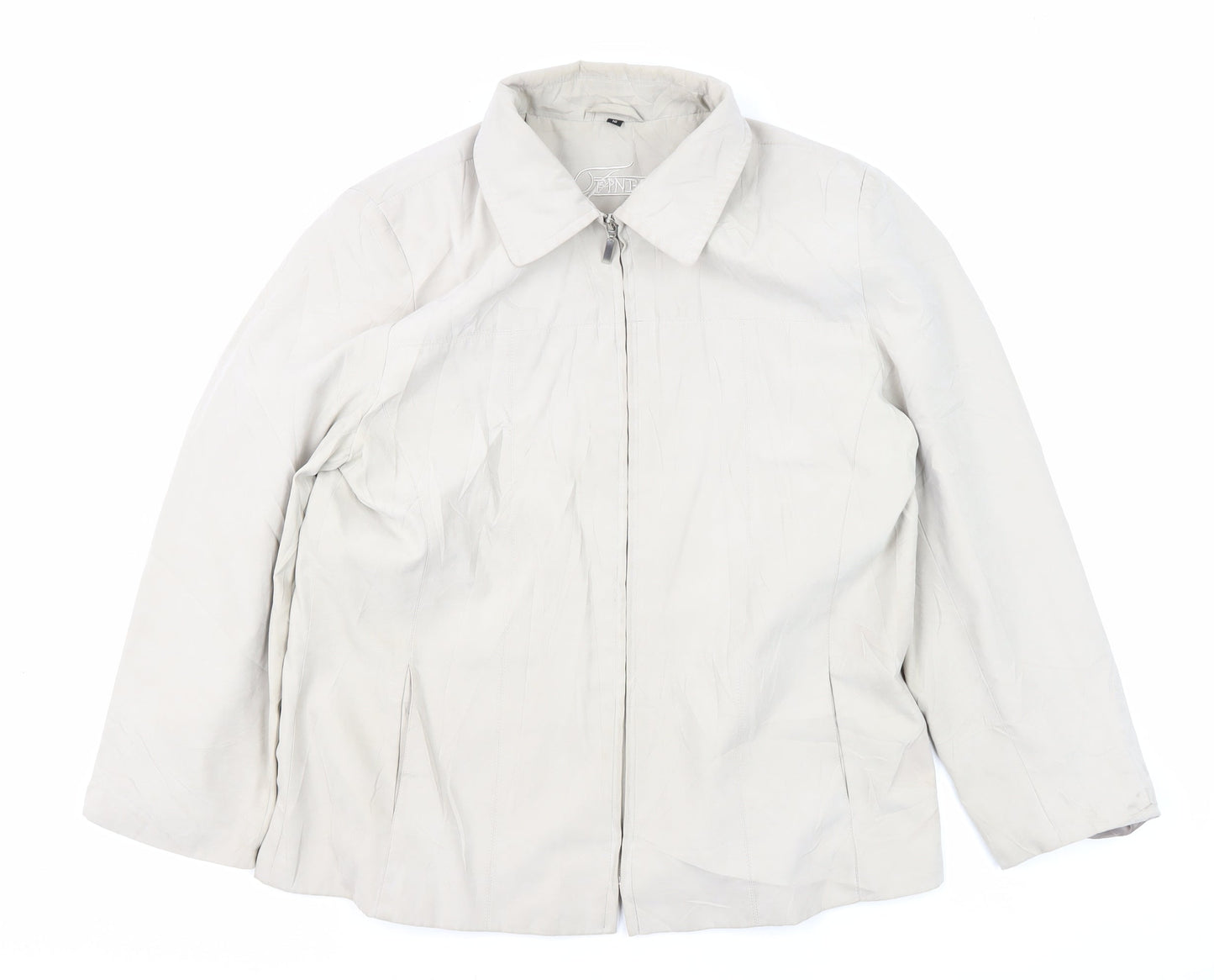 Finesse Women's Ivory Mid-Length Casual Jacket