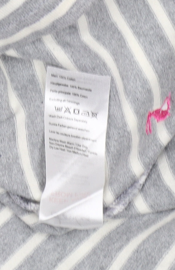 Joules Women's Grey Striped Shift Dress Size 10