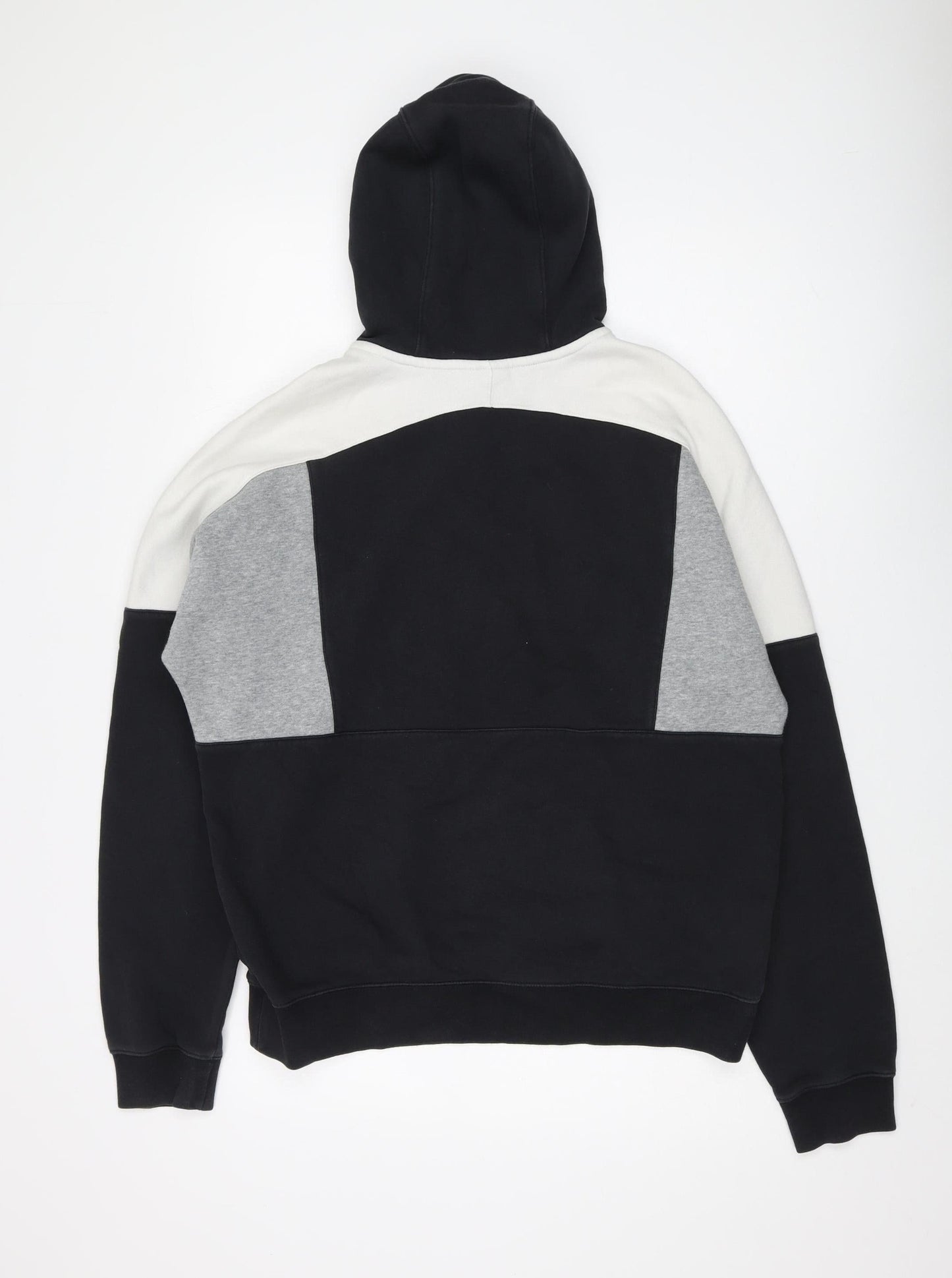 Nike Men's Colourblock Pullover Hoodie, Size M, Black/Grey