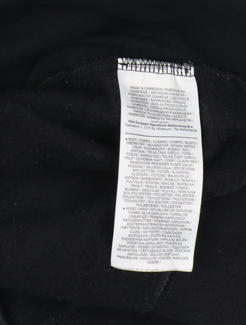 Nike Men's Colourblock Pullover Hoodie, Size M, Black/Grey