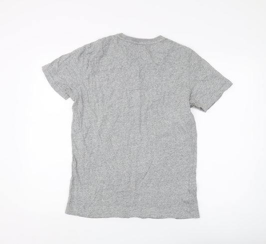 Fred Perry Men's Grey T-Shirt, M, Cotton Crew Neck