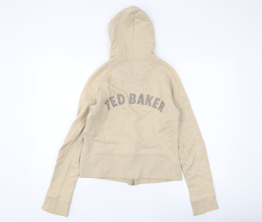Ted Baker Beige Women's Full Zip Hoodie Size 10