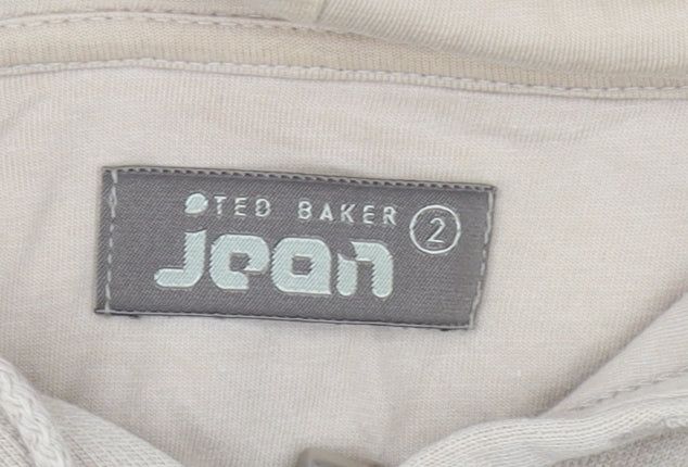 Ted Baker Beige Women's Full Zip Hoodie Size 10