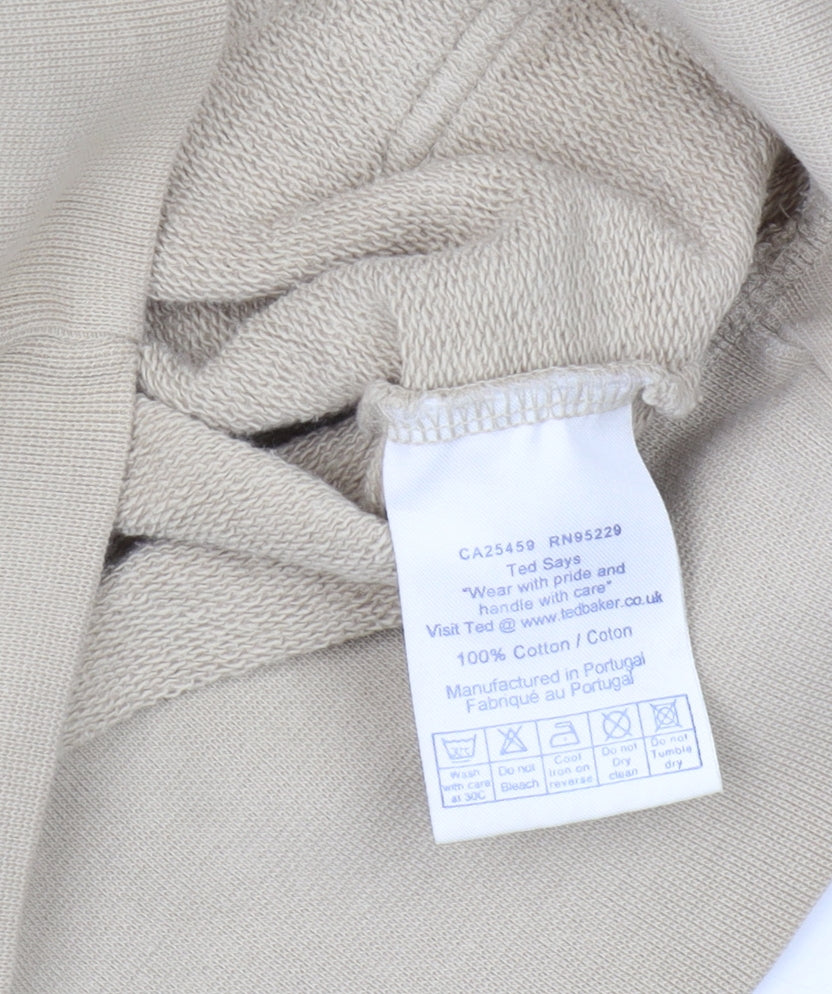 Ted Baker Beige Women's Full Zip Hoodie Size 10