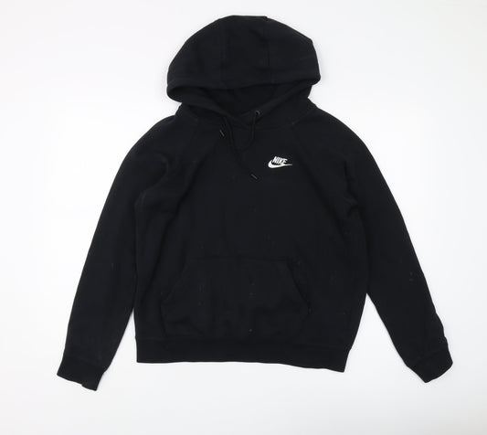 Nike Unisex Black Hoodie - Small, Casual Fleece