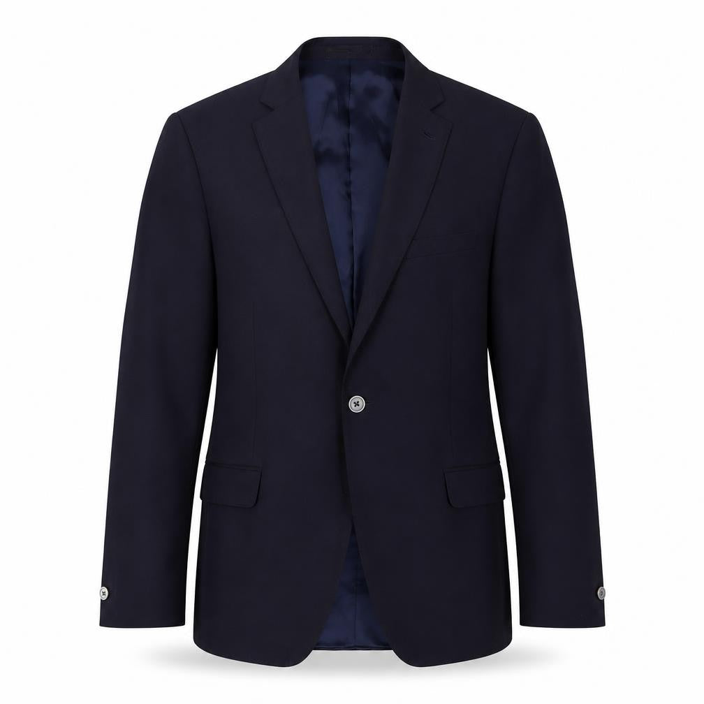 Mens 41 Chest Regular T.M.Lewin Blue Two-Button Blazer