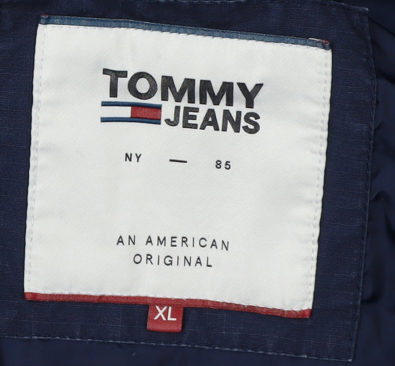 Tommy Jeans Men's Navy XL Anorak Hooded Jacket