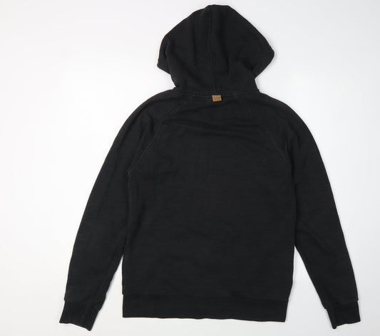 Adidas Men's Black Full Zip Hoodie M - Hooded, Logo, Zip