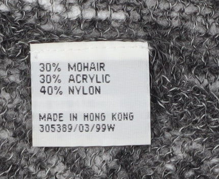 Wallis Women's Grey Cardigan, Size 14, Mohair Blend