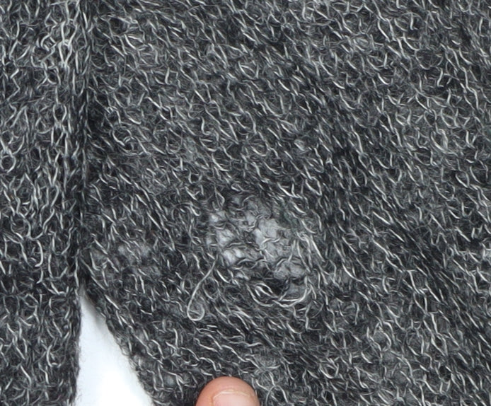 Wallis Women's Grey Cardigan, Size 14, Mohair Blend