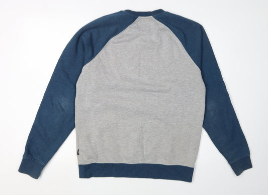 Vans Men's Grey Pullover Sweatshirt - Size S, Logo Accents