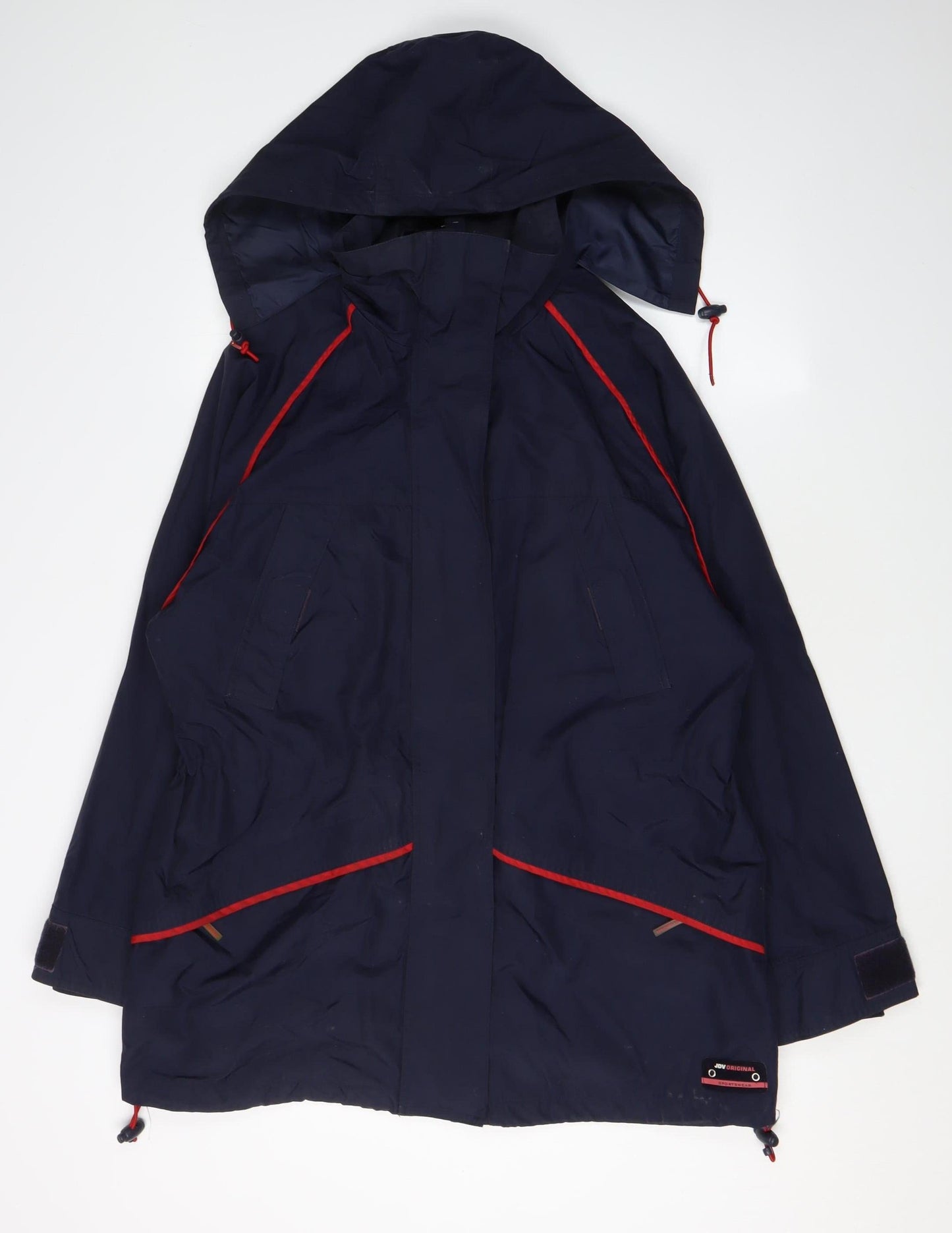 Joie de Vivre Women's Blue Hooded Nylon Jacket M