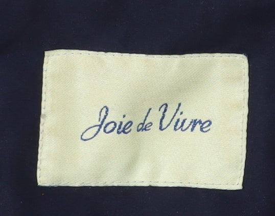 Joie de Vivre Women's Blue Hooded Nylon Jacket M