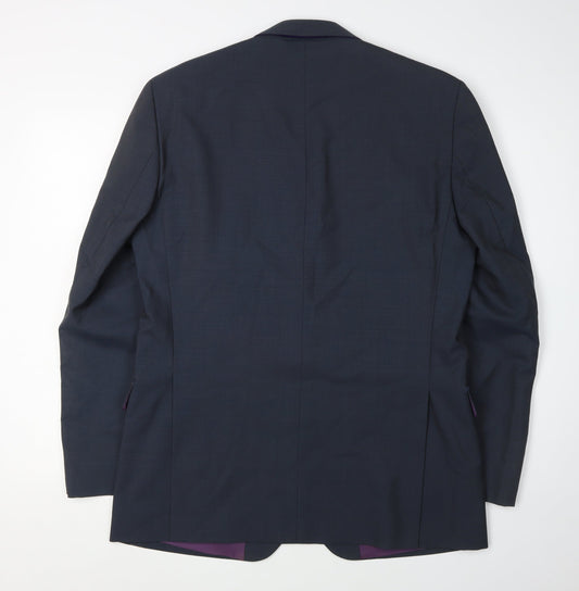 Paul Costelloe Men's Black Wool Blazer Size 40R