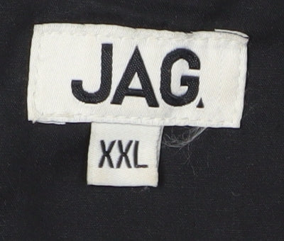 JAG Men's Black 2XL Cotton Jacket Full Zip Casual