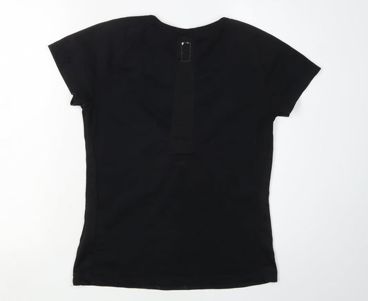 Adidas Women's Black Slim Fit Active T-Shirt Size 14