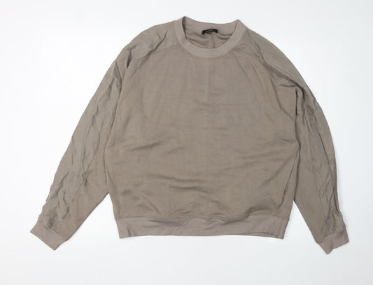 Massimo Dutti Women's Brown Pullover Sweatshirt, Size M