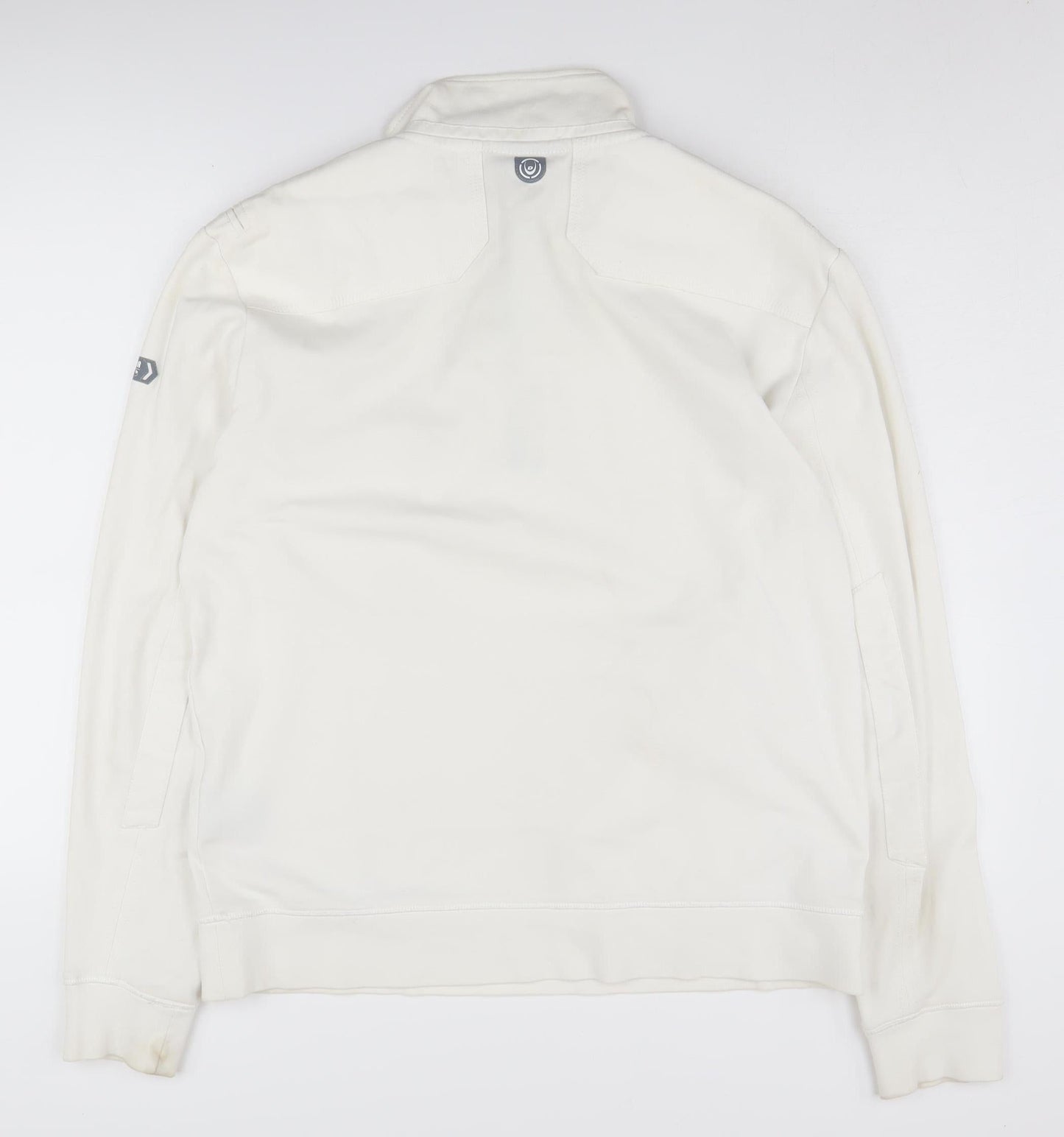 Duck and Cover Men’s Ivory Henley Sweatshirt 2XL