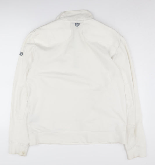 Duck and Cover Men’s Ivory Henley Sweatshirt 2XL
