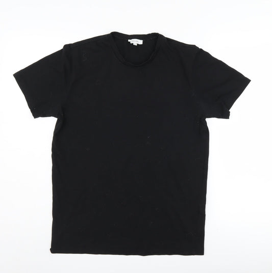 Reiss Unisex Black Crew Neck T-Shirt, Size S, Casual