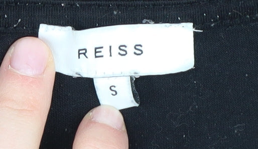 Reiss Unisex Black Crew Neck T-Shirt, Size S, Casual