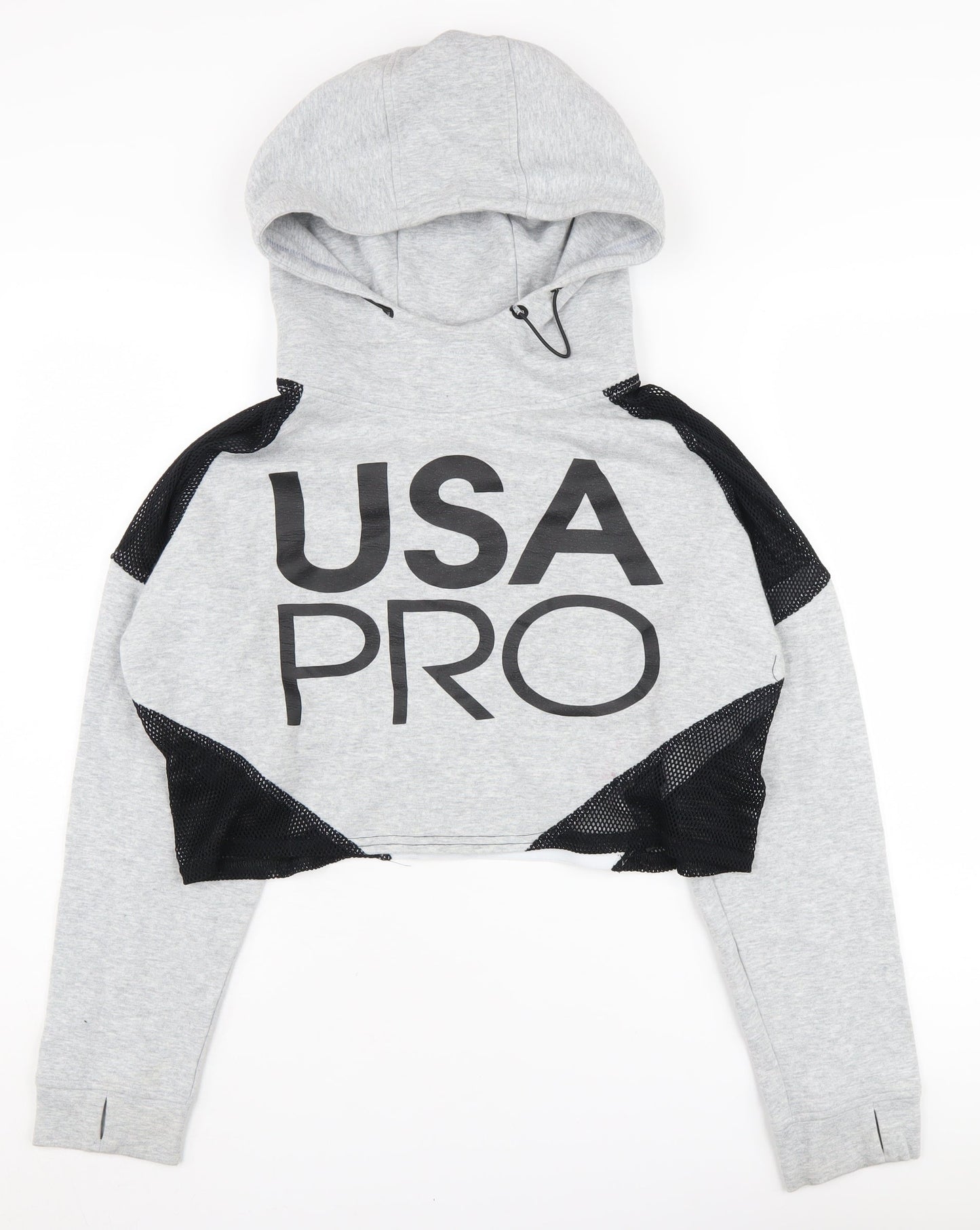 USA Pro Women's Grey Hoodie Size 12 Pullover