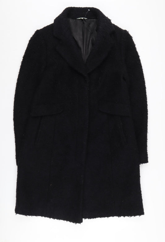 Marks and Spencer Women's Black Overcoat Size 12